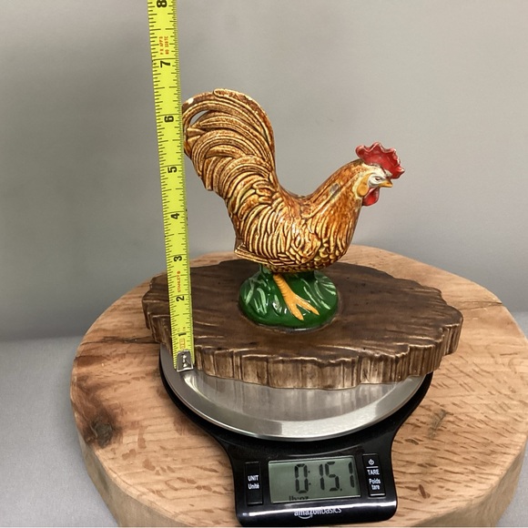 🟢 Vintage - Atlantic Mold - Dated 1970 - Ceramic Crafted / Hand Painted Rooster - Picture 9 of 11